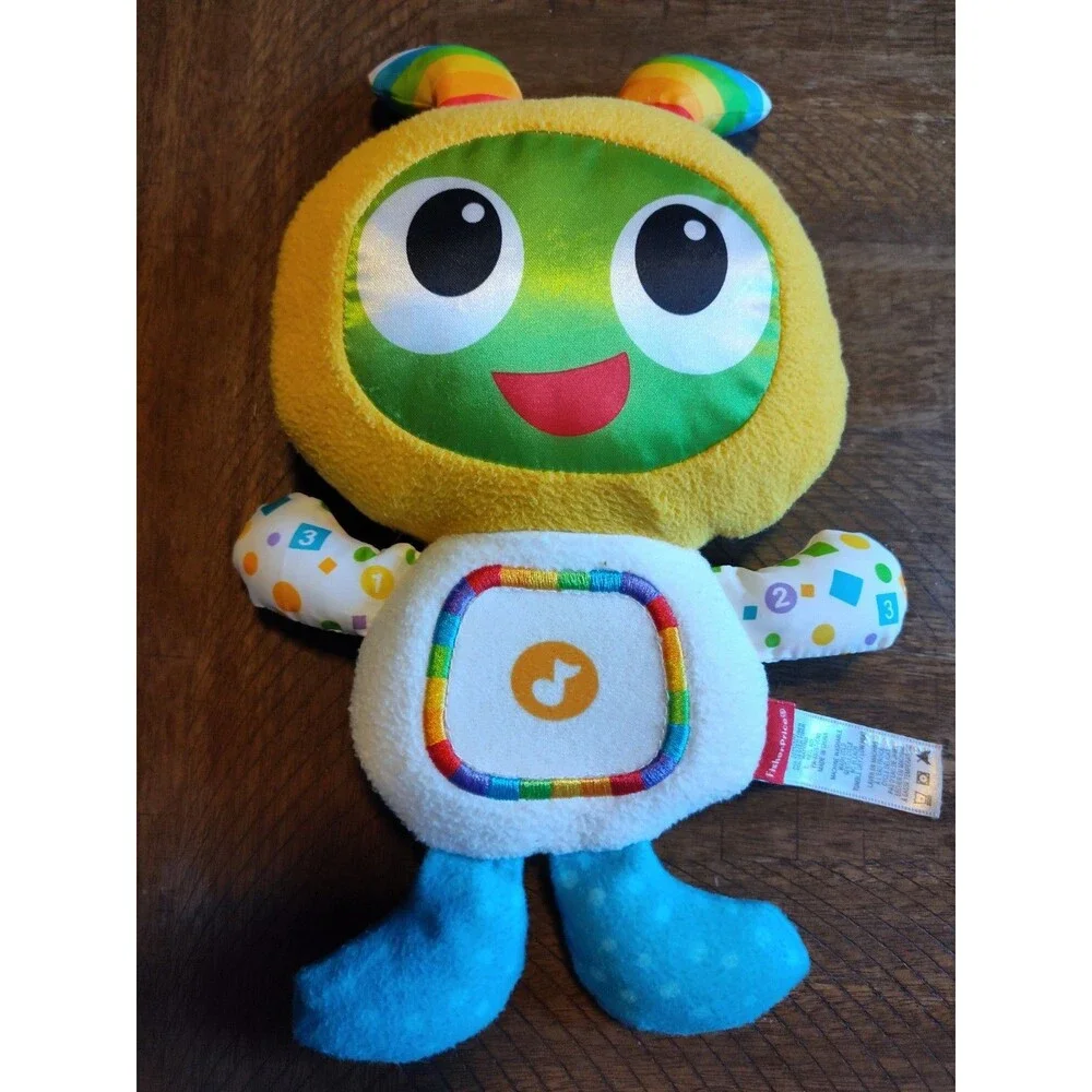 2015 Fisher-Price Bright Beats Groove & Glow BeatBo Plush 11” Lights Music WORKS